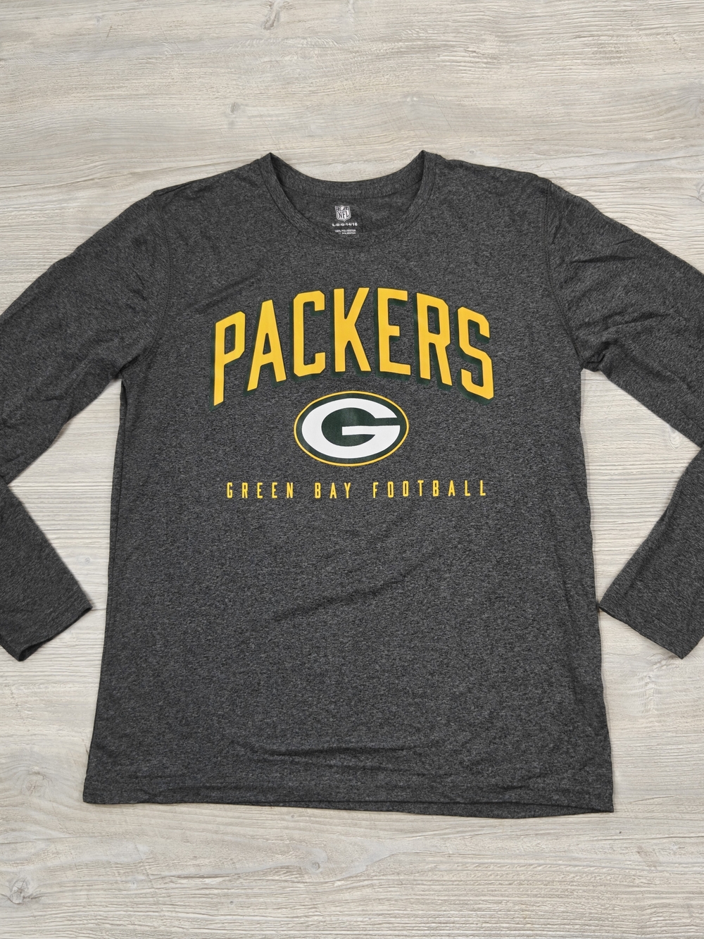 NFL Green Bay Packers Long Sleeve Shirt Youth Large (14/16) Boy Girl Size 14/16